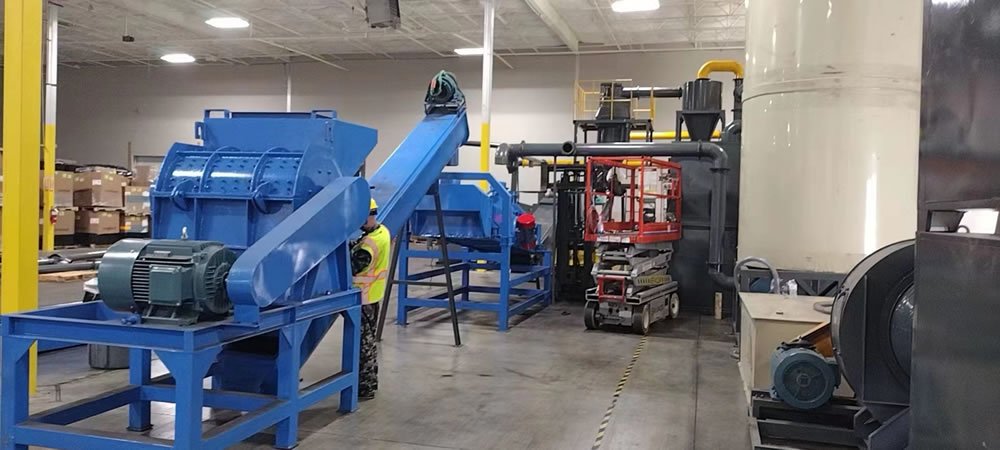 Industrial battery scrap recycling project