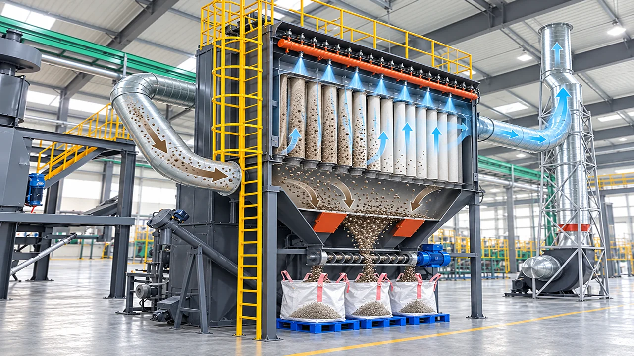 How the Pulse Jet Baghouse Dust Collector Works