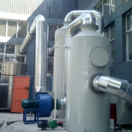 Water Spray Scrubber installed or product view