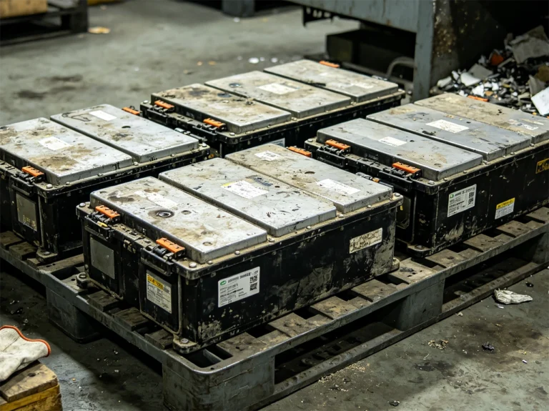 EV battery pack dismantling feedstock