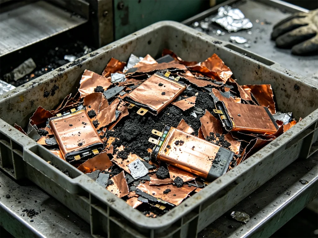 Copper-rich recovered fraction