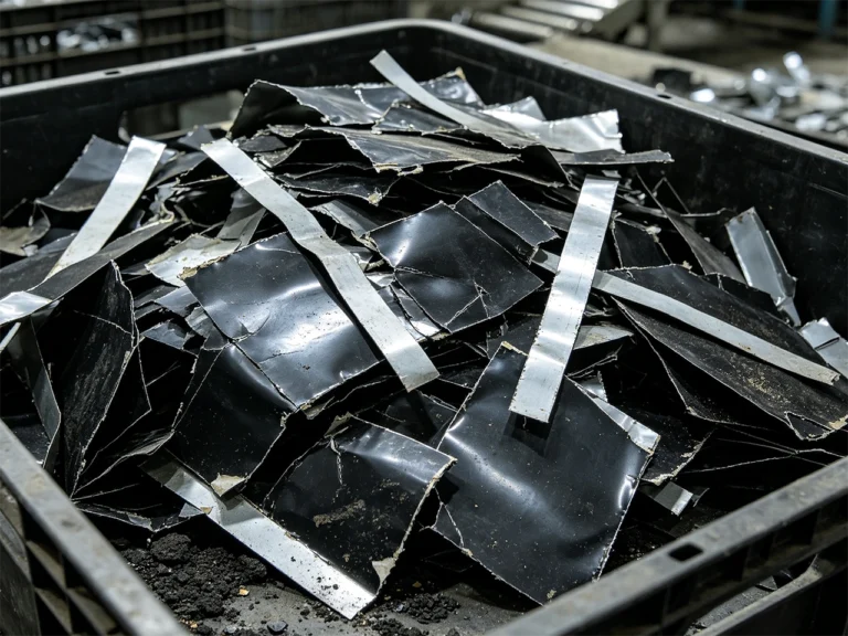 Battery electrode and production scrap