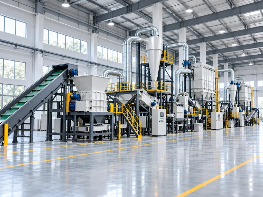 Dry Separation of Copper-Rich Metal from Resin and Fiber