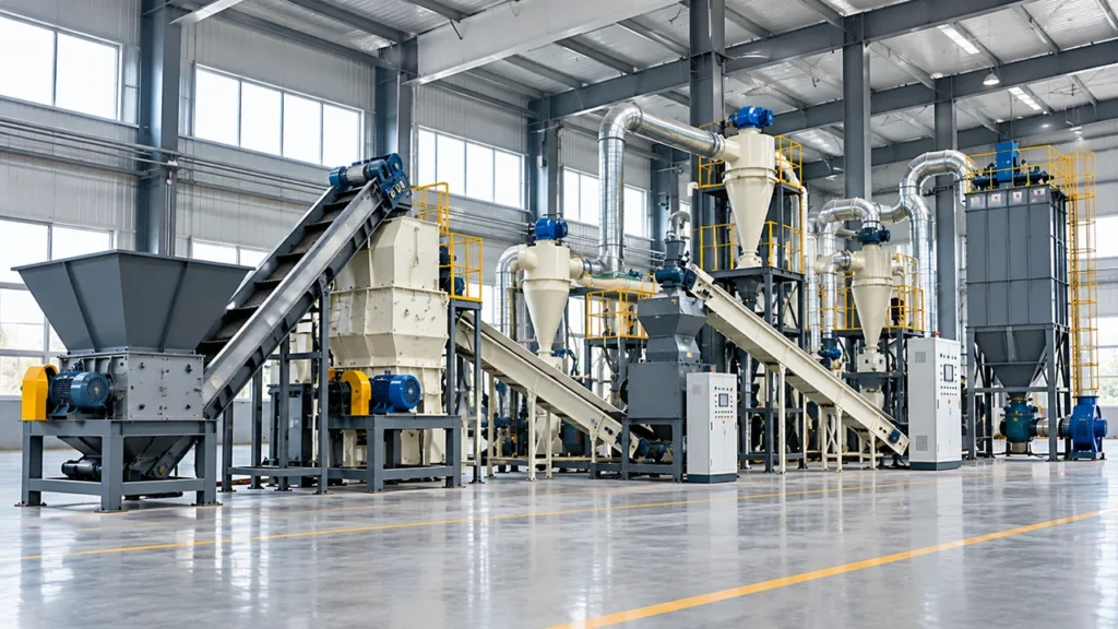 Recover Aluminum and Separate Metal / Non-Metal Fractions from Waste Capacitors
